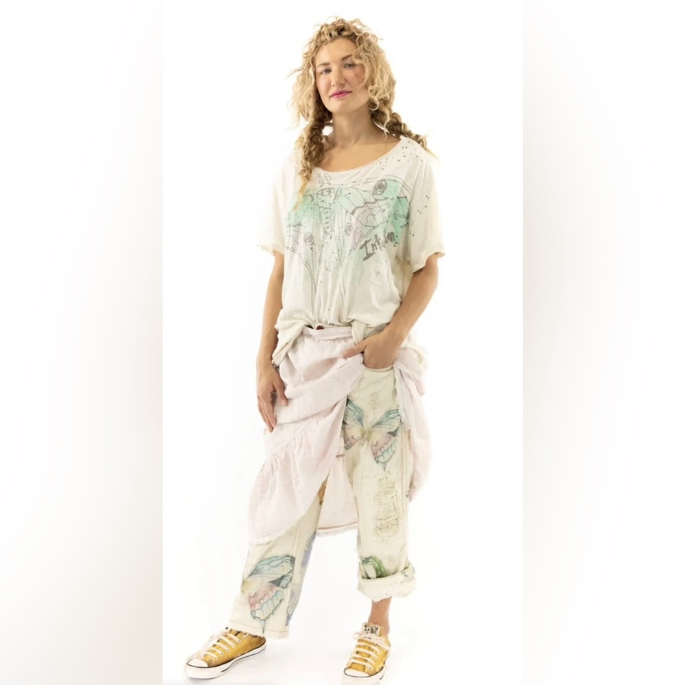 NWT MAGNOLIA PEARL  INTUITION  T Tee SHIRT GREAT COLORS NEVER Worn OS